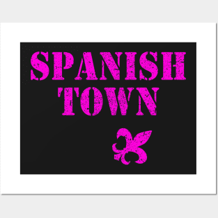 Spanish Town logo distressed Posters and Art